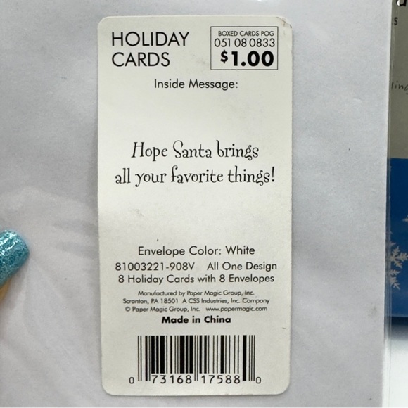 Sealed Holiday Card Lot of 49 Santa, JOY, Party City, Envelopes | Scrapbook - Picture 8 of 16